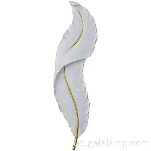 Modern Dimmable Wall Donce con elegante diseño de plumas